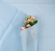 Бумага тишью 50*70см Голубой 211 40 листов т.м 100