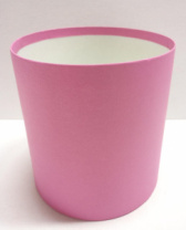 Коробка круглая без крышек 16*16 малиновый