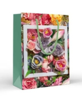 Пакет подарочный "Розы в рамке" Пакет подарочный "Розы в рамке"