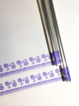 Пленка Бордюр (Роза) сиреневый  70см*10ярд ± 5%