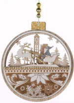 Декоративная подвеска Сердце с колокольчиками 12х11х1,5 см 