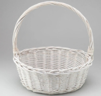 Корзина плетеная (ива): 41*41*16, 1 шт., белый Корзина плетеная (ива): 41*41*16, 1 шт., белый