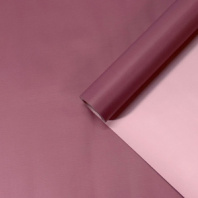 Пленка матовая двухсторонняя пудровый/пюсовый 58см*10м±5% 65мкм