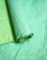 Бумага Эколюкс двухцветная морская волна/салатовый 70см * 5 ярдов ± 5%