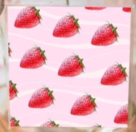 Мини-открытка "Клубничка" Mi031