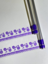 Пленка Бордюр (Роза) фиолетовый 70см*10ярд ± 5% Пленка Бордюр (Роза) фиолетовый 70см*10ярд ± 5%