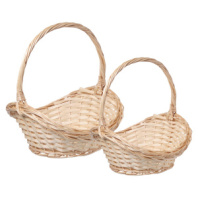 Набор корзин плетеных (ива), D32X28X10/16/33CM, D26X23X8/12/28CM, 2 ШТ Набор корзин плетеных (ива), D32X28X10/16/33CM, D26X23X8/12/28CM, 2 ШТ