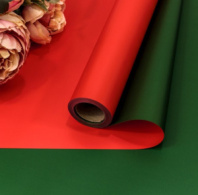 Плёнка 0,58*10м 275г двухсторонняя 60мкм Красный/Зеленый