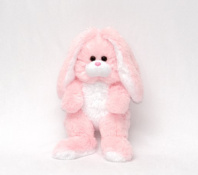 Мягкая игрушка Заяц Трусишка розовый (40см) 