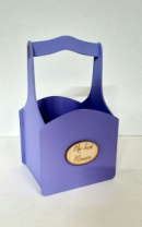 Декоративный ящик из фанеры квадратный 140*125*h225 "Декор" васильковый Декоративный ящик из фанеры квадратный 140*125*h225 "Декор" васильковый