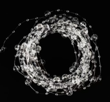 Жемчужная нить на катушке, 3+8 мм * 60 м, прозрачный