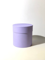 Коробка круглая 13,5*13,5 .сиреневый