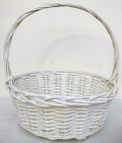 Корзина плетеная (ива): 47*47*16,5/48, 1 шт., белый Корзина плетеная (ива): 47*47*16,5/48, 1 шт., белый