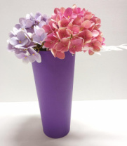 Конус под цветы 10*14*30 .фиолетовый