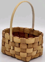 Корзина плетеная (секвойя), 11x9x6/14,5см, 1 шт., медовый