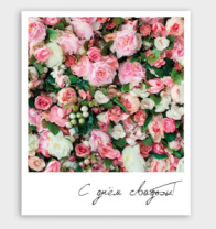 Открытка мини С днем свадьбы 02003 Открытка мини С днем свадьбы 02003