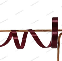 Лента атласная,10mmx25yards, цв. сливовый