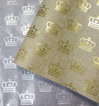 Пленка блестящая "Queen" 50см 5м, золото